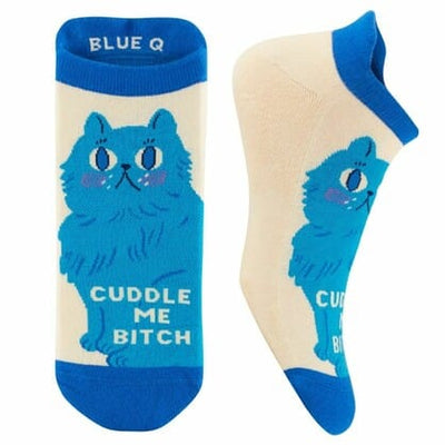 Blue Q Sneaker Socks - Cuddle Me Bitch Quirksy gifts australia