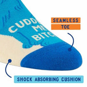 Blue Q Sneaker Socks - Cuddle Me Bitch Quirksy gifts australia