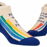 Blue Q Sneaker Socks - Hide & Read Quirksy gifts australia