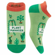 Blue Q Sneaker Socks - Plant Manager Quirksy gifts australia