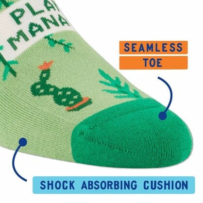 Blue Q Sneaker Socks - Plant Manager Quirksy gifts australia