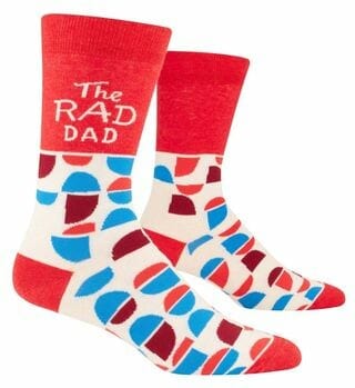 BlueQ The Rad Dad - Men's Crew Socks - Blue Q Quirksy gifts australia