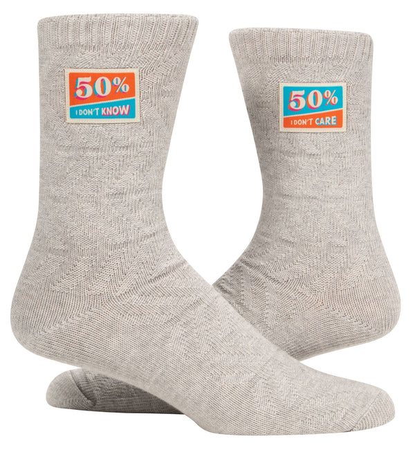 I don't know – Novelty Crew Socks by BlueQ