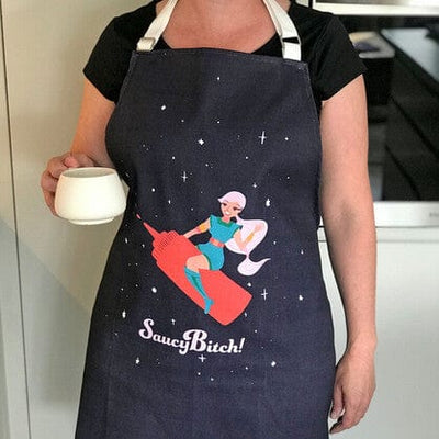 Double Trouble Inc Funny Aprons - Saucy Bitch Quirksy gifts australia