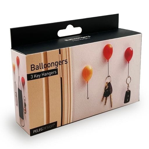 Peleg Design Balloongers - 3 Key Hangers Quirksy gifts australia