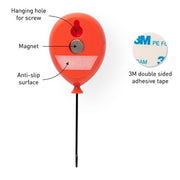 Peleg Design Balloongers - 3 Key Hangers Quirksy gifts australia