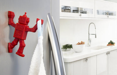 Peleg Design Robohook - Smart Hanger - Magnetic + Screw Red Quirksy gifts australia