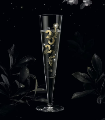 RITZENHOFF BRILLIANT NIGHT CHAMPAGNE GLASS #2022 Quirksy gifts australia