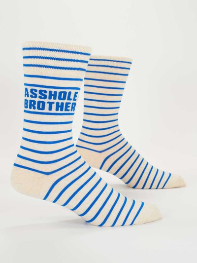 A**hole Brother Men's Crew Socks BlueQ