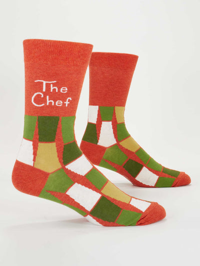 The Chef Men's Crew Socks BlueQ