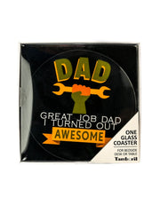 Tamboril Coaster Dad Great Job Im Awesome Quirksy gifts australia