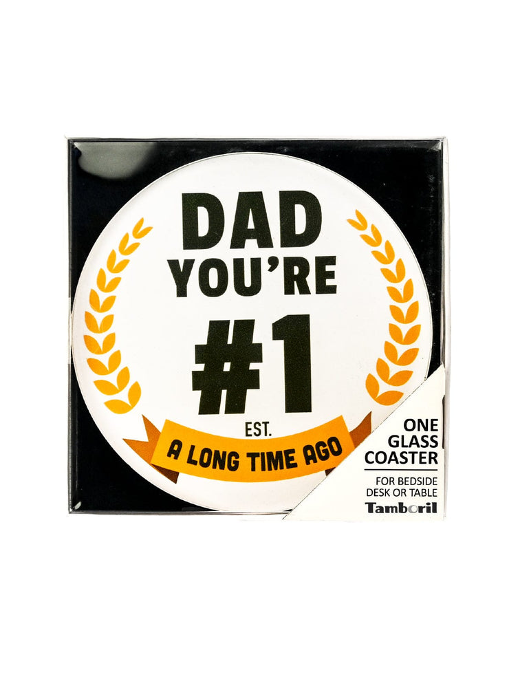 Tamboril Coaster Dad Youre No.1 Quirksy gifts australia
