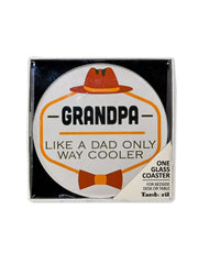 Tamboril Coaster Grandpa Like Dad But Cooler Quirksy gifts australia