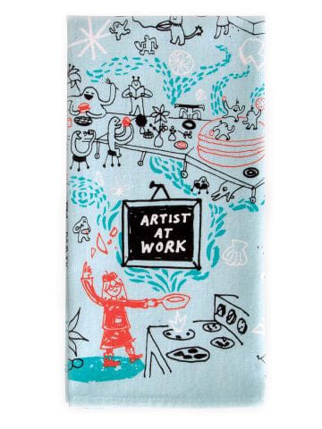 Blue Q Artist At Work Tea Towel Quirksy gifts australia