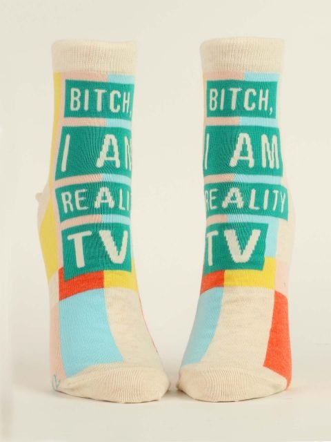 Blue Q B*tch, I Am Reality Tv - Women's Ankle Socks - BlueQ Quirksy gifts australia