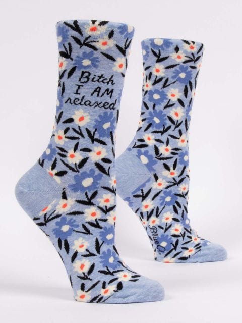 Blue Q B*tch I AM Relaxed - Women's Crew Socks - BlueQ Quirksy gifts australia