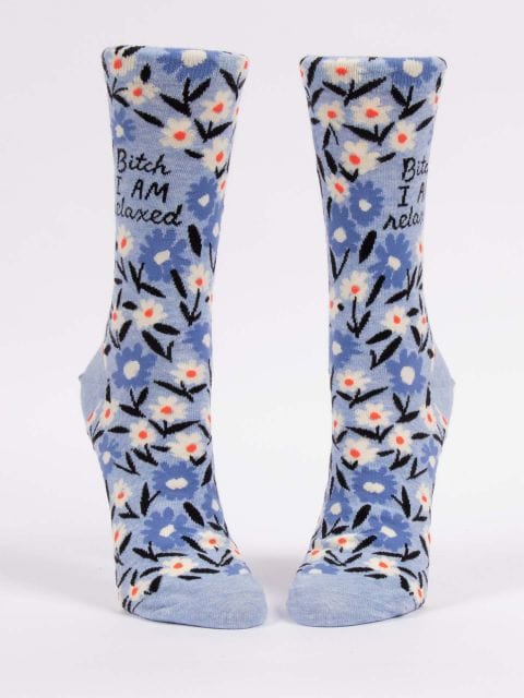 Blue Q B*tch I AM Relaxed - Women's Crew Socks - BlueQ Quirksy gifts australia