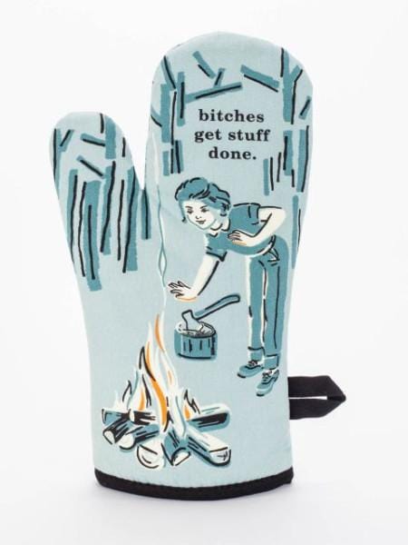 Blue Q B*tches Get Stuff Done Oven Mitt Quirksy gifts australia