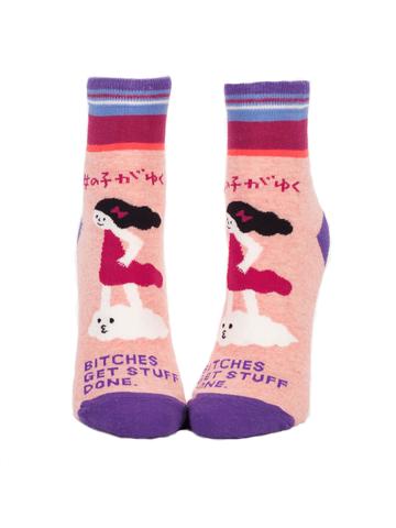 Blue Q B*tches Get Stuff Done - Women's Ankle Socks - BlueQ Quirksy gifts australia