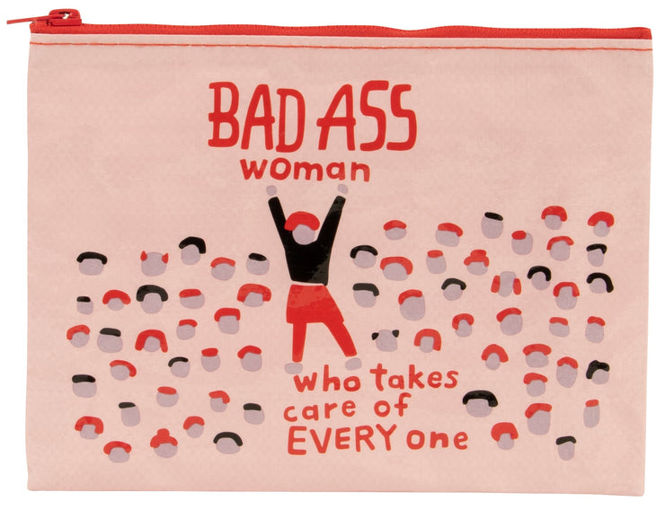 Blue Q Bad A** Woman Zipper Pouch Quirksy gifts australia