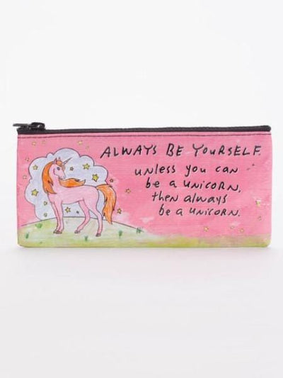 Blue Q Be Yourself Unless You Can Be A Unicorn Pencil Case Quirksy gifts australia