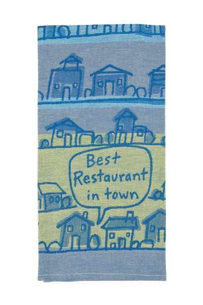 Blue Q Best Restaurant In Town Tea Towel Quirksy gifts australia