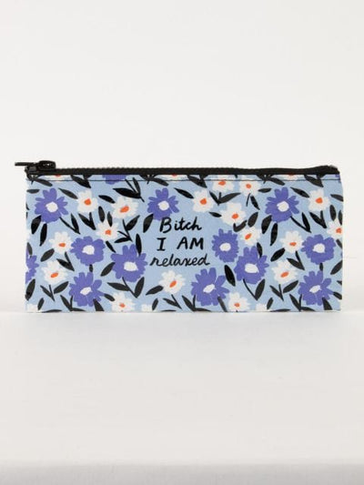 Blue Q Bit*h I Am Relaxed Pencil Case Quirksy gifts australia