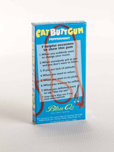 Blue Q Cat Butt Gum Quirksy gifts australia