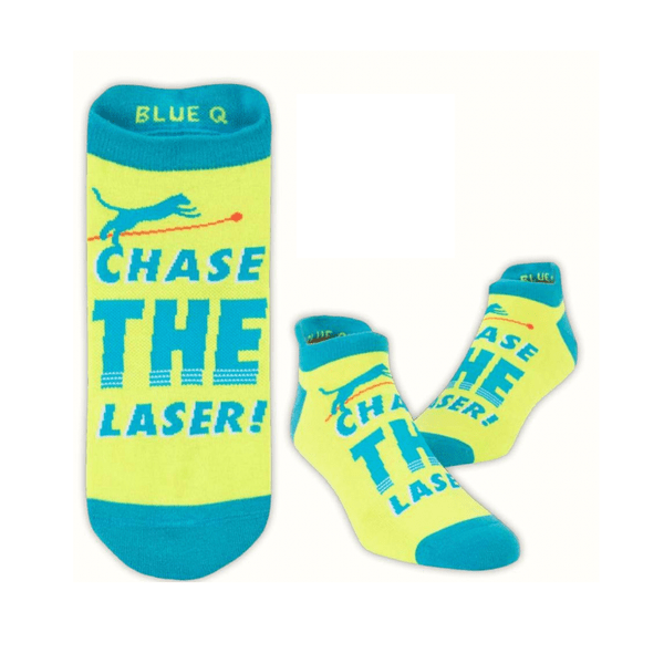 Blue Q Chase the Laser  - Sneaker Socks - BlueQ Quirksy gifts australia