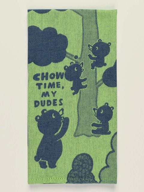 Blue Q Chow Time, My Dudes Dish Towel Quirksy gifts australia