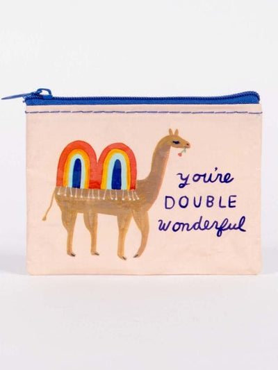 Blue Q Double Wonderful Coin Purse Quirksy gifts australia