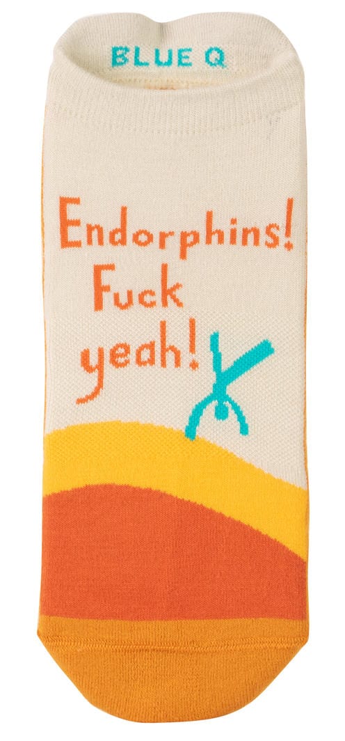 Blue Q Endorphins F*ck - Sneaker Socks - BlueQ Quirksy gifts australia