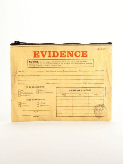Blue Q Evidence Zipper Pouch Quirksy gifts australia