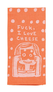 Blue Q F*ck I Love Cheese Tea Towel Quirksy gifts australia