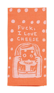 Blue Q F*ck I Love Cheese Tea Towel Quirksy gifts australia