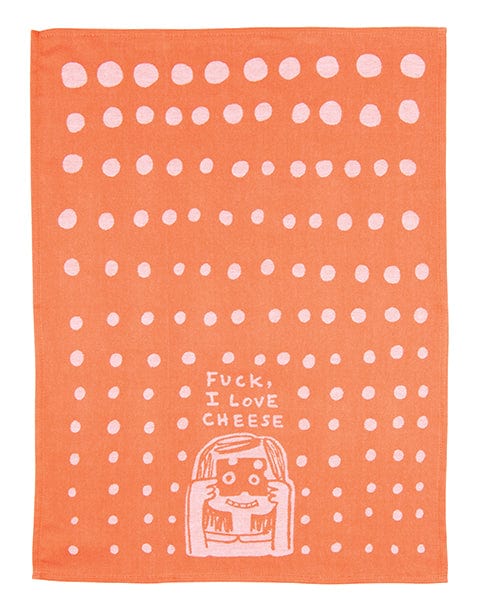 Blue Q F*ck I Love Cheese Tea Towel Quirksy gifts australia