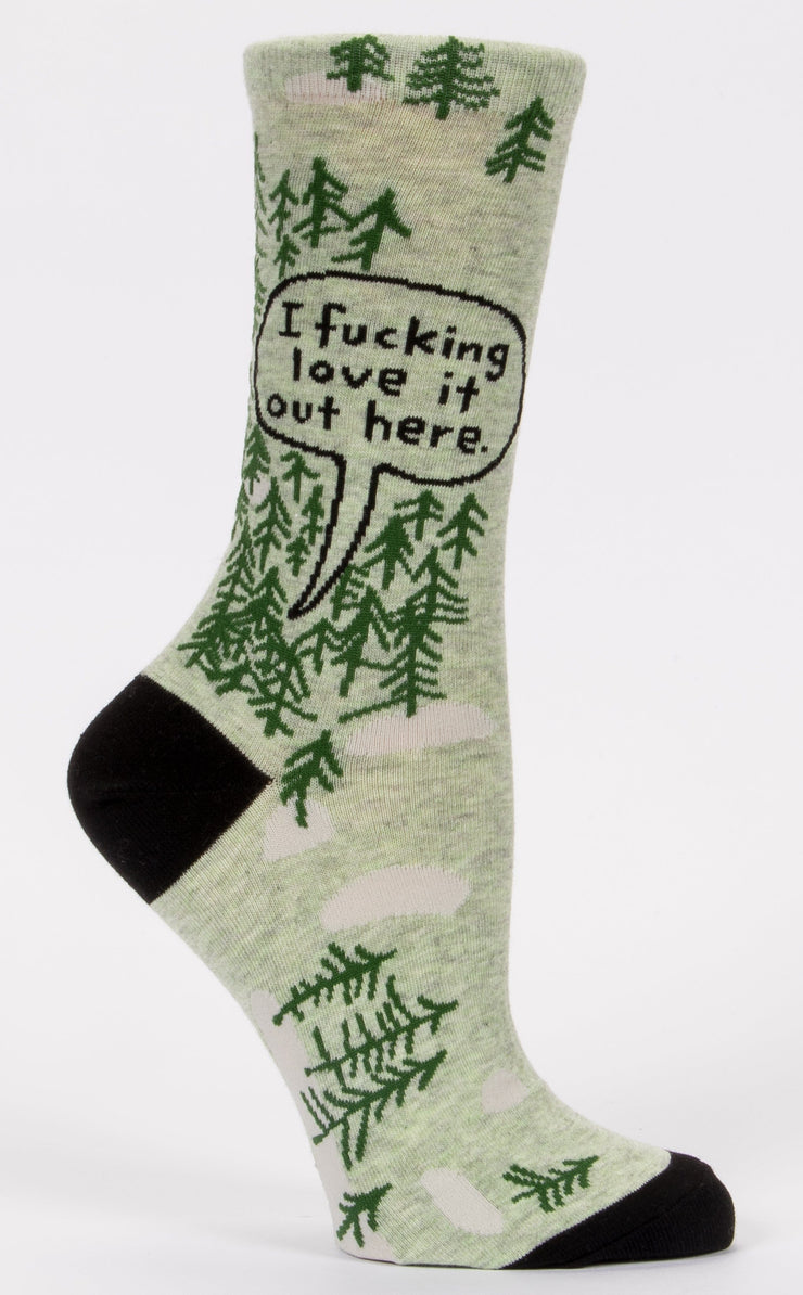 Blue Q F*cking Love It Out Here - Women's Crew Socks - BlueQ Quirksy gifts australia