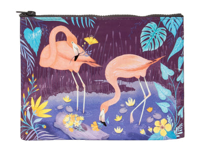 Blue Q Flamingo Zipper Pouch Quirksy gifts australia