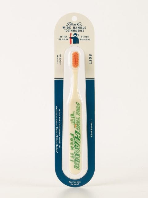 Blue Q Fu*k That Plaque Toothbrush Quirksy gifts australia