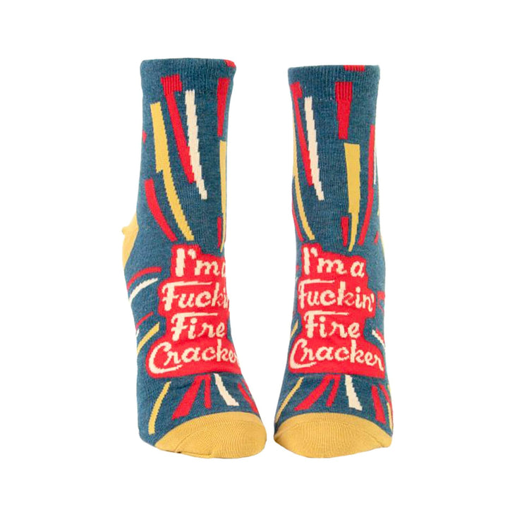 Blue Q Fuckin' Firecracker - Women's Ankle Socks - BlueQ Quirksy gifts australia