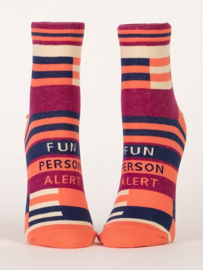 Blue Q Fun Person Alert  - Women's Ankle Socks - BlueQ Quirksy gifts australia