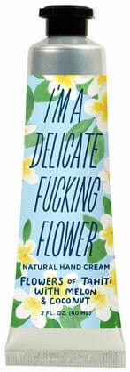 Blue Q Hand Cream - Flowers of Tahiti with Melon & Coconut Quirksy gifts australia