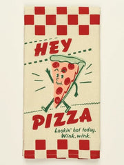 Blue Q Hey Pizza. Lookin' Hot Today. Wink, Wink. Dish Towel Quirksy gifts australia