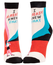 Blue Q I Already Knew That - Women's Ankle Socks - BlueQ Quirksy gifts australia