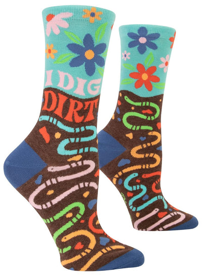 Blue Q I Dig Dirt - Women's Crew Socks - BlueQ Quirksy gifts australia