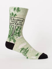 Blue Q I F*cking Love It Out Here - Men's Crew Socks - BlueQ Quirksy gifts australia