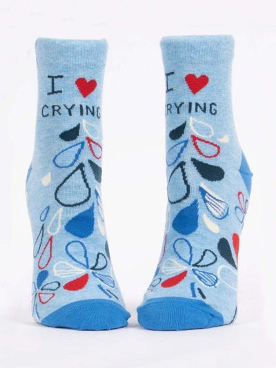 Blue Q I Heart Crying - Women's Ankle Socks - BlueQ Quirksy gifts australia