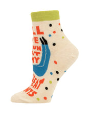 Blue Q I'll have to run that by my sweatpants - Women Ankle Socks Quirksy gifts australia