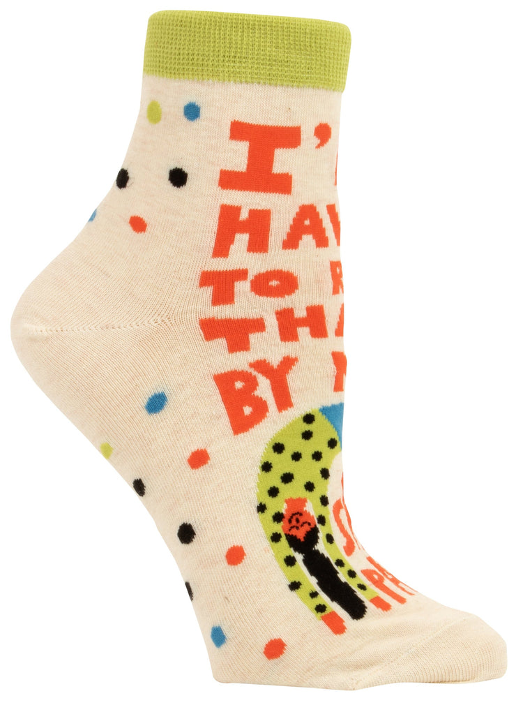 Blue Q I'll have to run that by my sweatpants - Women Ankle Socks Quirksy gifts australia