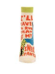 Blue Q I'll have to run that by my sweatpants - Women Ankle Socks Quirksy gifts australia